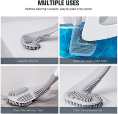 Toilet Cleaning Brush Golf Brush, Hockey Toilet Brush, Toilet Brush for Western and Indian Toilet, Bathroom Brush for Toilet Cleaner for Home Kitchen Accessories Items New GenzVybs