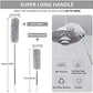 Upgraded Long Handle Microfiber Feather Ceiling Duster for Dust Cleaning Extendable Pole 30-100 Inch for Cleaning High Cobweb Stick High Ceiling Fan - Stainless Steel,Grey GenzVybs