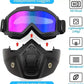 BUY 1 GET 1 FREE - Goggle Mask Anti Scratch UV Protective Open Face & Eyewear Windproof Dirt Shield Adjustable Soft Foam Padded Detachable For Cycling Bike Off Road Racing Riding For Unisex Rainbow GenzVybs