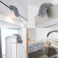 Upgraded Long Handle Microfiber Feather Ceiling Duster for Dust Cleaning Extendable Pole 30-100 Inch for Cleaning High Cobweb Stick High Ceiling Fan - Stainless Steel,Grey GenzVybs