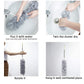 Upgraded Long Handle Microfiber Feather Ceiling Duster for Dust Cleaning Extendable Pole 30-100 Inch for Cleaning High Cobweb Stick High Ceiling Fan - Stainless Steel,Grey GenzVybs