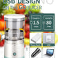 Electric Citrus Juicer Machine, Wireless Citrus Press Juicer, Manual Mosambi Juice Maker, Instant Juice Machine For Fruits, Mini Portable Juicers, 200ml Capacity - 45 Watts Multi GenzVybs