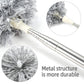 Upgraded Long Handle Microfiber Feather Ceiling Duster for Dust Cleaning Extendable Pole 30-100 Inch for Cleaning High Cobweb Stick High Ceiling Fan - Stainless Steel,Grey GenzVybs