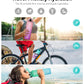 Motivational Fitness Sports Water Bottle Leakproof BPA-Free with Time Marker 1000 ml Bottle Pack of 2, Multicolor, Silicone GenzVybs