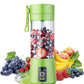6 Blade Usb Juicer Bottle-Portable Machine Electric Usb Juice Maker Bottle Blender Grinder Mixer, Rechargeable Shake Fruit & Vegetable Juicer Mixer Multicolor 1 Set GenzVybs